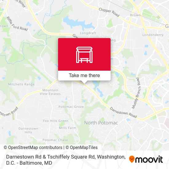 Darnestown Rd & Tschiffely Square Rd map