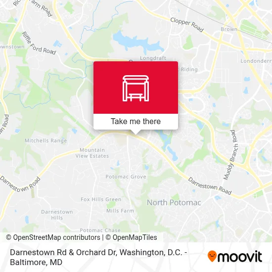 Darnestown Rd & Orchard Dr map