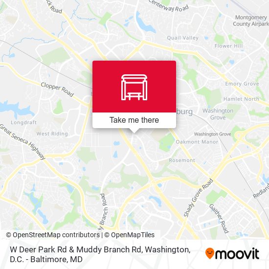 Mapa de W Deer Park Rd & Muddy Branch Rd