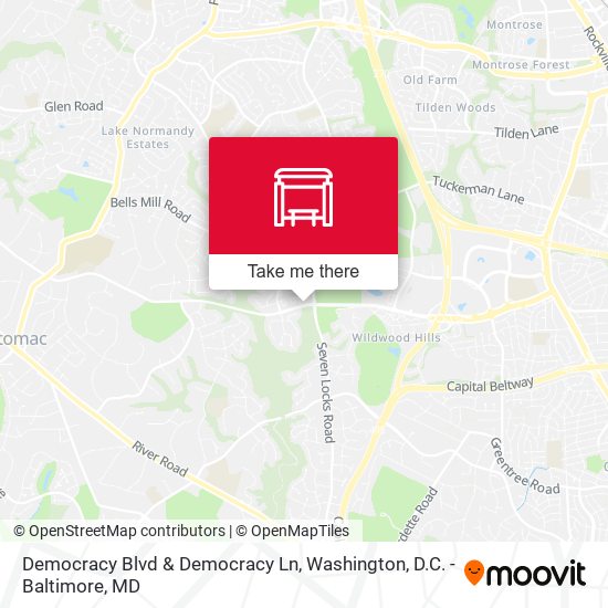 Mapa de Democracy Blvd & Democracy Ln
