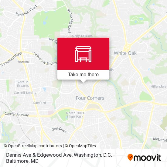 Mapa de Dennis Ave & Edgewood Ave