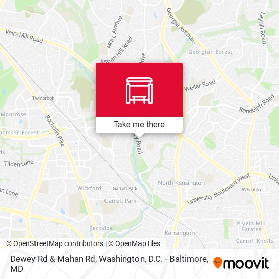 Dewey Rd & Mahan Rd map