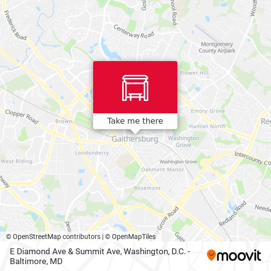 E Diamond Ave & Summit Ave map