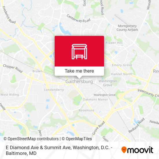 E Diamond Ave & Summit Ave map