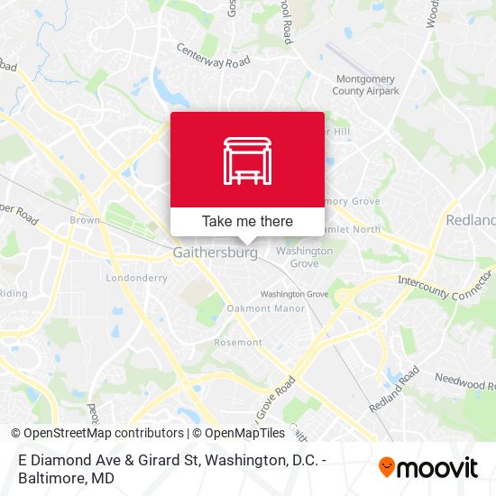 Mapa de E Diamond Ave & Girard St