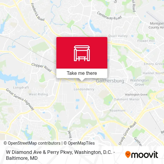 W Diamond Ave & Perry Pkwy map