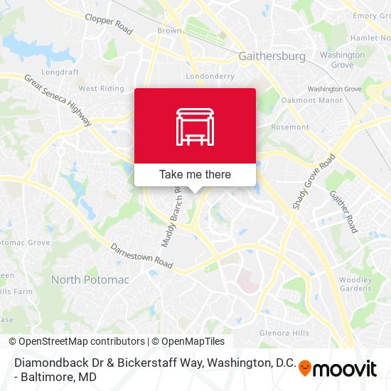 Diamondback Dr & Bickerstaff Way map