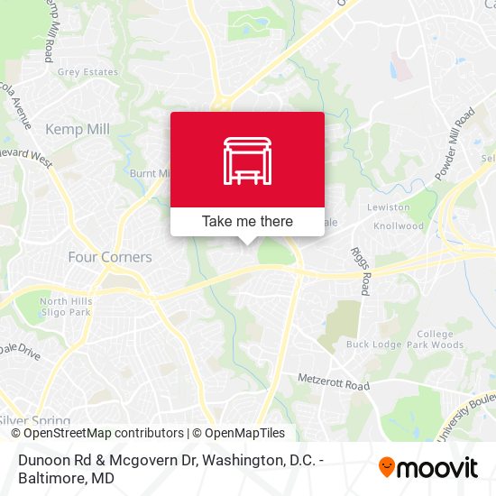 Mapa de Dunoon Rd & Mcgovern Dr