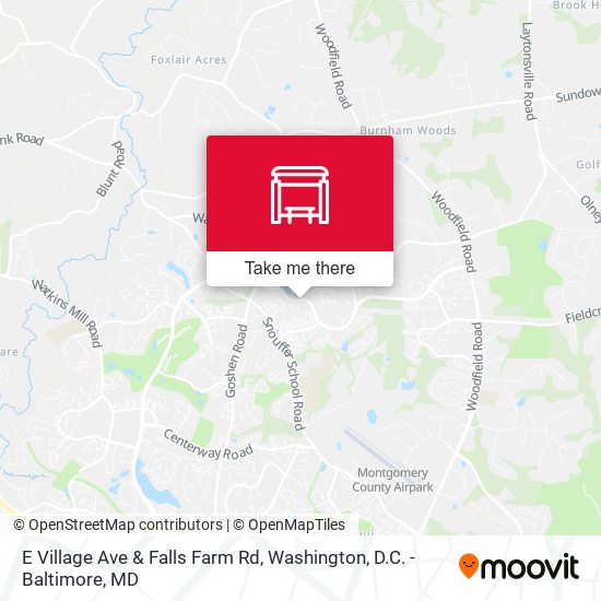 Mapa de E Village Ave & Falls Farm Rd