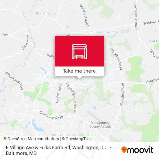 Mapa de E Village Ave & Fulks Farm Rd