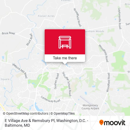 E Village Ave & Remsbury Pl map