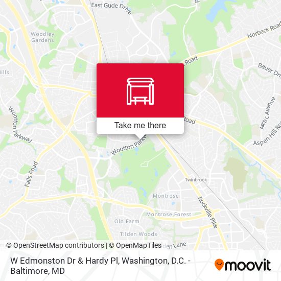 Mapa de W Edmonston Dr & Hardy Pl
