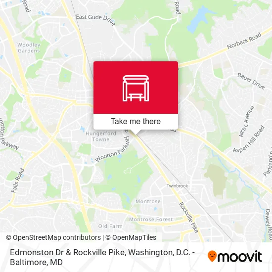 Edmonston Dr & Rockville Pike map