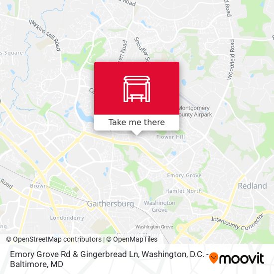 Mapa de Emory Grove Rd & Gingerbread Ln