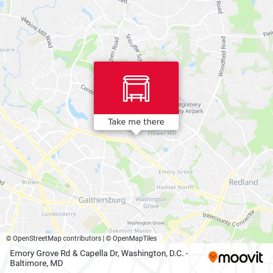 Emory Grove Rd & Capella Dr map