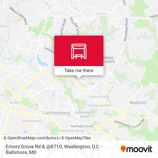 Emory Grove Rd & @8710 map