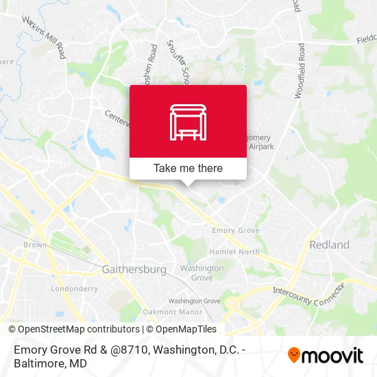 Emory Grove Rd & @8710 map