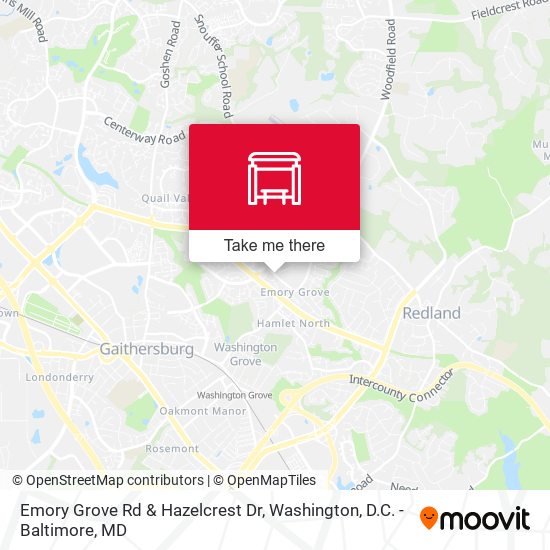 Emory Grove Rd & Hazelcrest Dr map