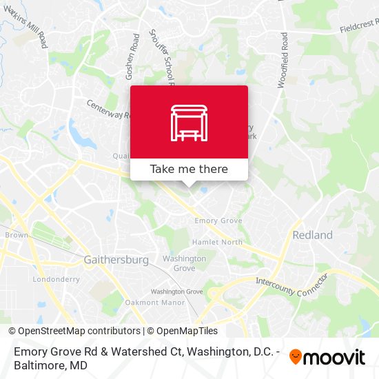 Emory Grove Rd & Watershed Ct map