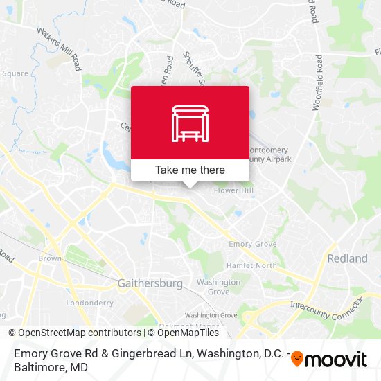 Mapa de Emory Grove Rd & Gingerbread Ln