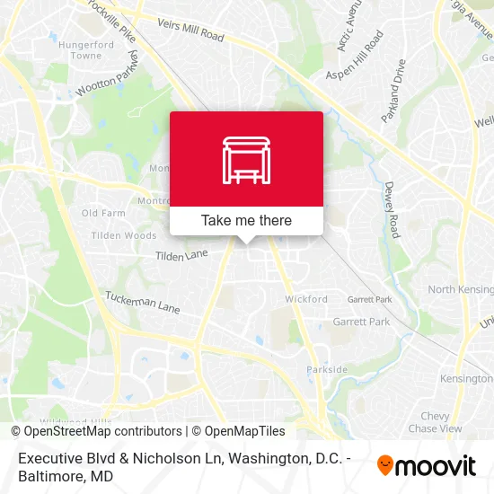 Executive Blvd & Nicholson Ln map