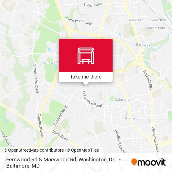 Mapa de Fernwood Rd & Marywood Rd