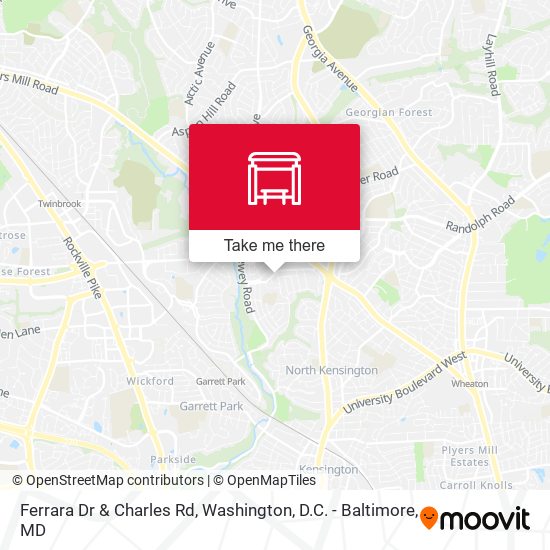 Ferrara Dr & Charles Rd map