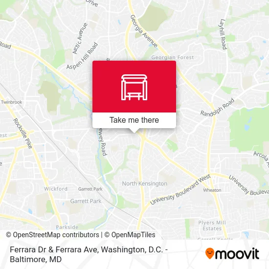 Ferrara Dr & Ferrara Ave map