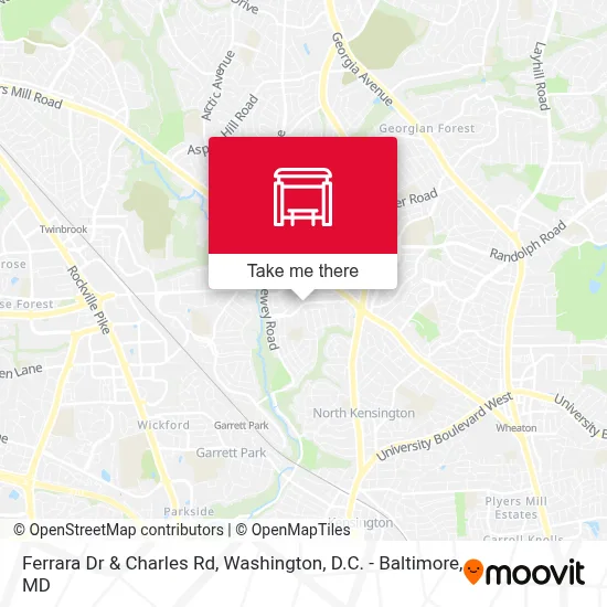 Ferrara Dr & Charles Rd map