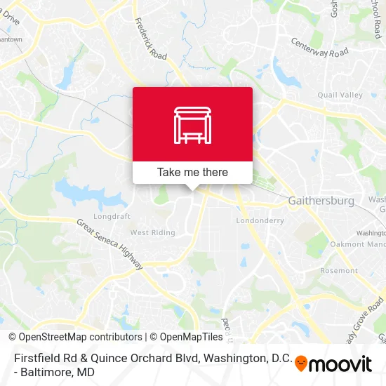 Firstfield Rd & Quince Orchard Blvd map