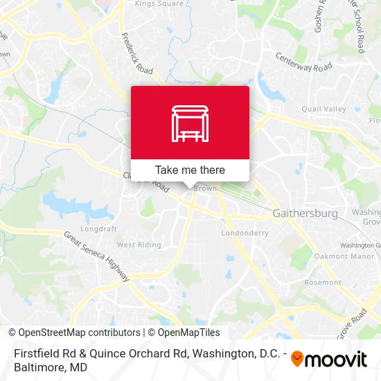 Firstfield Rd & Quince Orchard Rd map