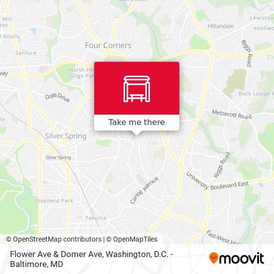 Mapa de Flower Ave & Domer Ave