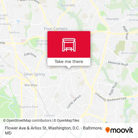 Flower Ave & Arliss St map