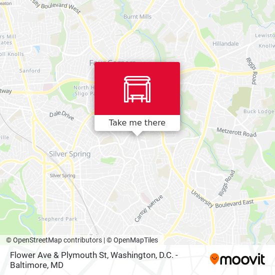 Flower Ave & Plymouth St map