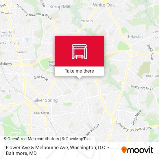 Flower Ave & Melbourne Ave map