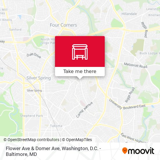Mapa de Flower Ave & Domer Ave