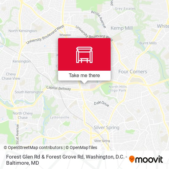 Forest Glen Rd & Forest Grove Rd map