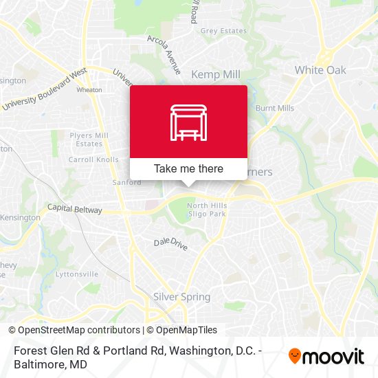 Mapa de Forest Glen Rd & Portland Rd