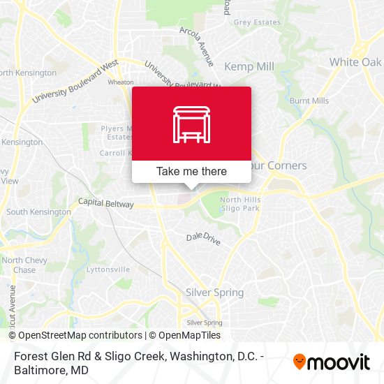 Mapa de Forest Glen Rd & Sligo Creek