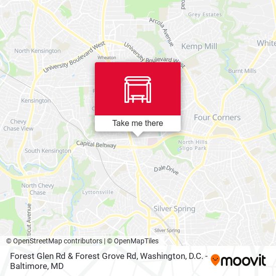 Forest Glen Rd & Forest Grove Rd map