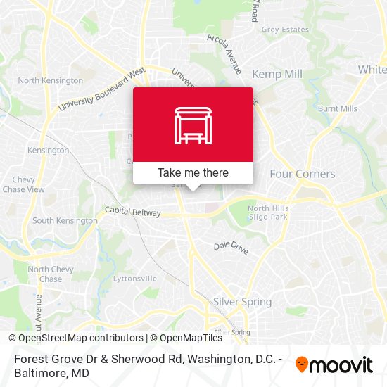 Mapa de Forest Grove Dr & Sherwood Rd