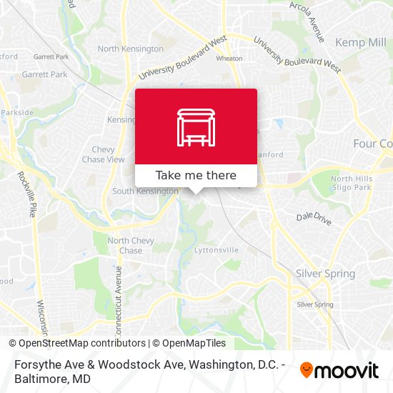 Forsythe Ave & Woodstock Ave map