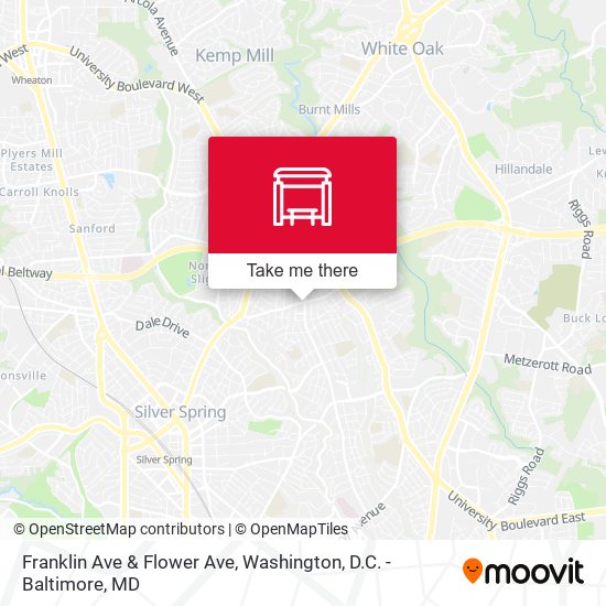 Mapa de Franklin Ave & Flower Ave