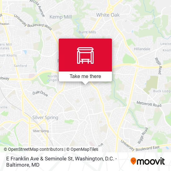E Franklin Ave & Seminole St map
