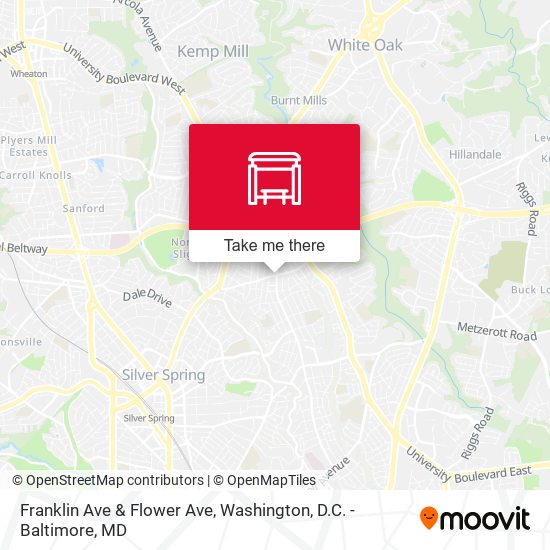 Franklin Ave & Flower Ave map