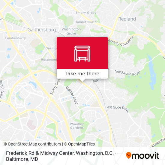 Frederick Rd & Midway Center map