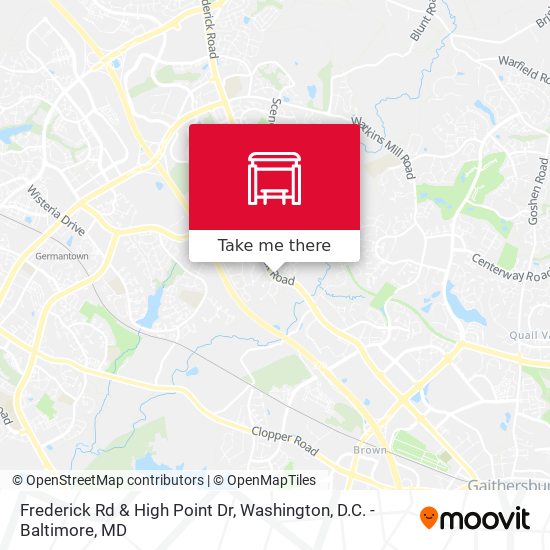 Mapa de Frederick Rd & High Point Dr