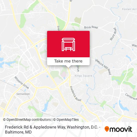 Frederick Rd & Appledowre Way map