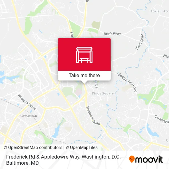 Frederick Rd & Appledowre Way map