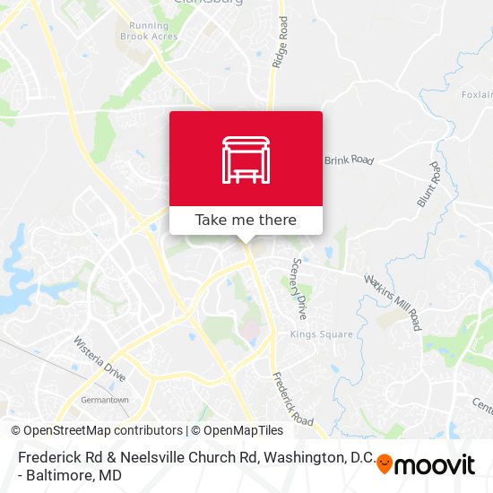 Mapa de Frederick Rd & Neelsville Church Rd